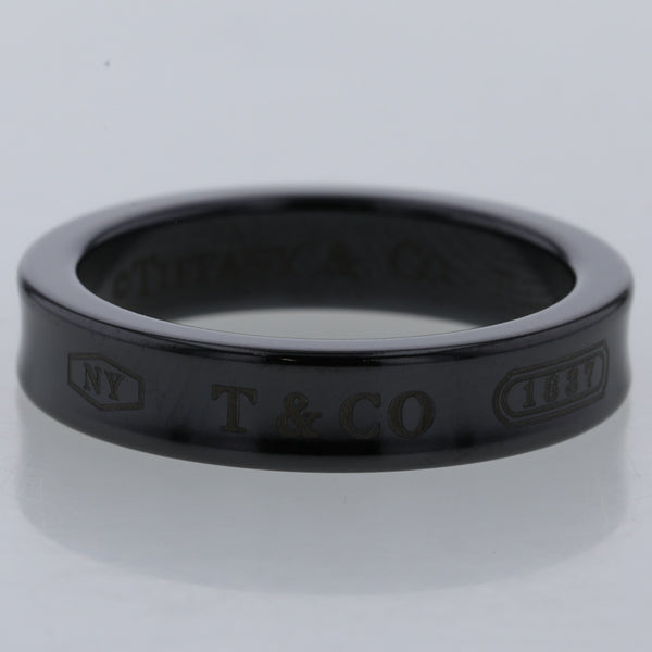ティファニー リング 指輪 1837 ナロー チタン 9号 ブラック 