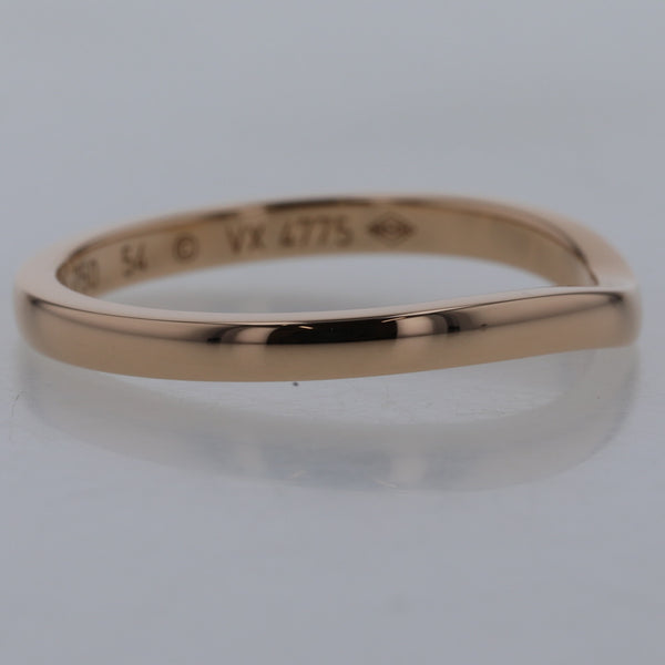 カルティエ リング 指輪 バレリーナ カーブ ウェディング 幅約2mm 