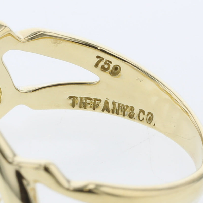 ティファニー リング 指輪 トリプル ラビングハート K18イエローゴールド 8号 TIFFANY&Co. 【中古】 K10309311 【PD2】