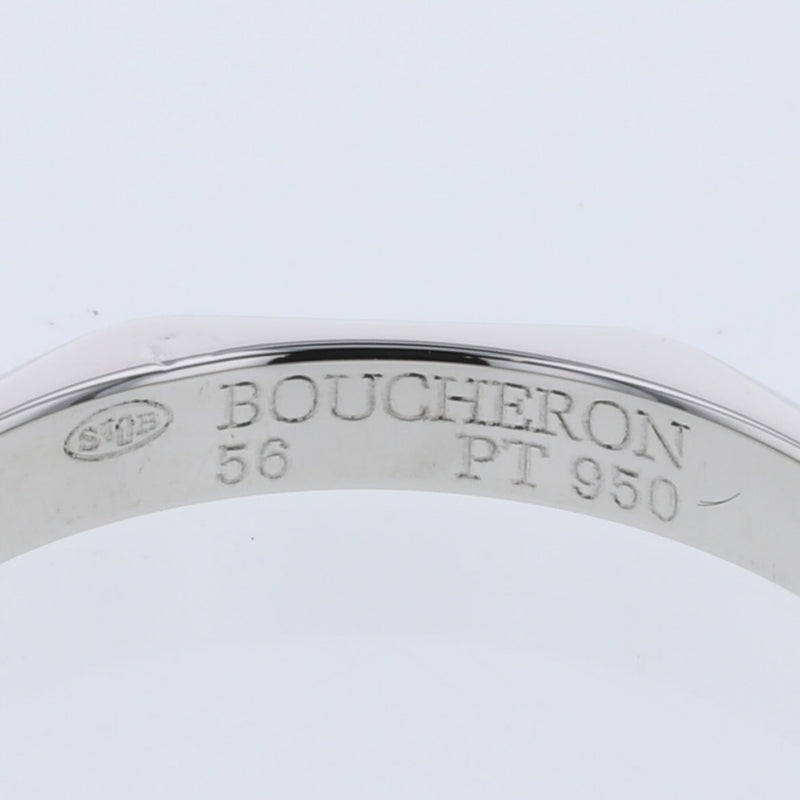 ブシュロン リング 指輪 ファセット ミディアム 幅約2.8ｍｍ プラチナPT950 16号 メンズ Boucheron 【中古】 K10317453 【PD3】