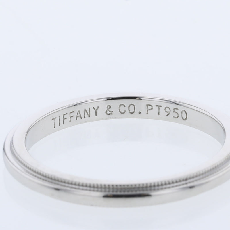 ティファニー リング 指輪 ミルグレインバンド 幅約2mm プラチナPT950 9号 レディース TIFFANY&Co. 【中古】 K10317478 【PD3】
