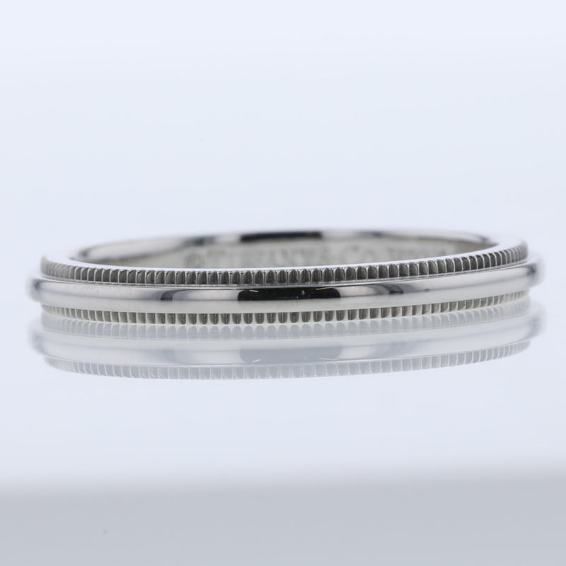 ティファニー リング 指輪 ミルグレイン 幅約2mm プラチナPT950 10号 TIFFANY&Co. 【中古】 K10330035 【PD3】