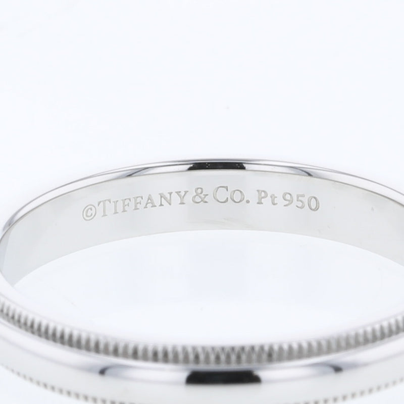ティファニー リング 指輪 ミルグレインバンド 幅約3mm プラチナPT950 14号 メンズ TIFFANY&Co.【中古】K10405009 【PD2】