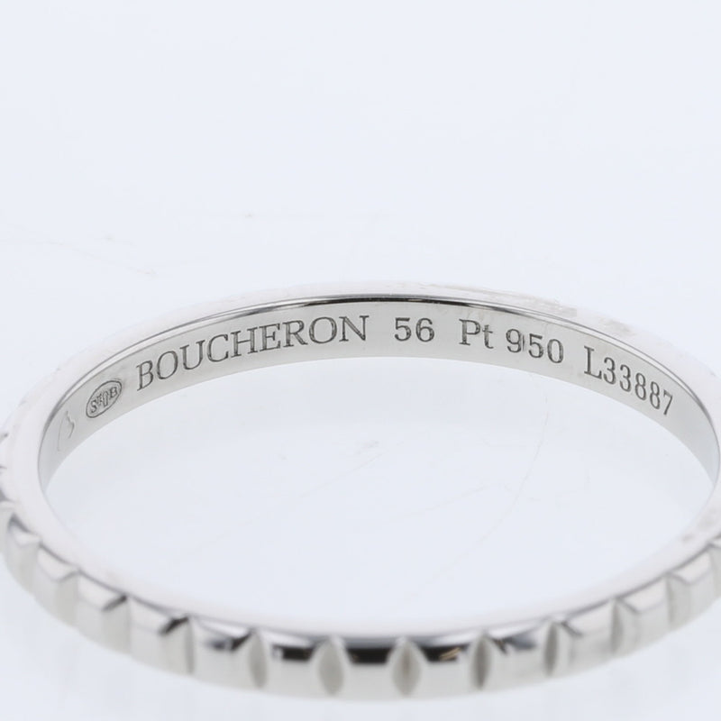 ブシュロン リング 指輪 ポワントドディアマン 幅約2ｍｍ プラチナPT950 16号 メンズ Boucheron 【中古】 K10407167 【PD3】