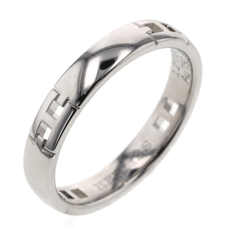 エルメス リング 指輪 エヴァー ヘラクレス 幅約3.5ｍｍ K18ホワイト