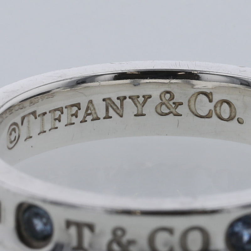 ティファニー リング 指輪 1837 幅約4ｍｍ シルバー925 モンタナサファイヤ 13号 レディース TIFFANY&Co. 【中古】 K20325639 【PD3】