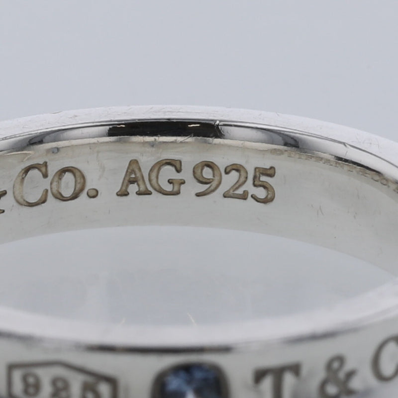 ティファニー リング 指輪 1837 幅約4ｍｍ シルバー925 モンタナサファイヤ 13号 レディース TIFFANY&Co. 【中古】 K20325639 【PD3】