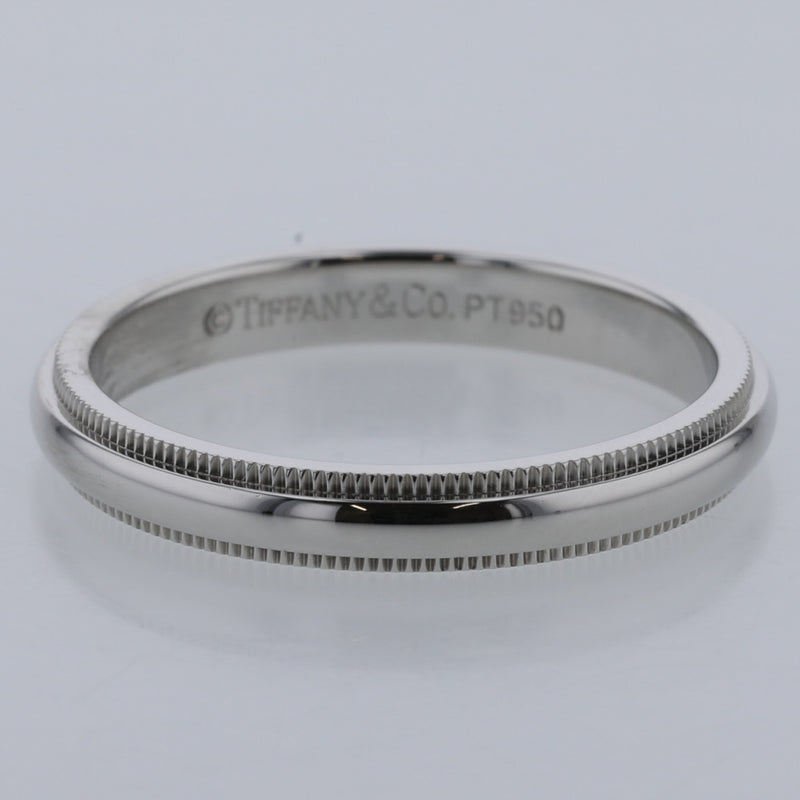 ティファニー リング 指輪 ミルグレイン 幅約3ｍｍ プラチナPT950 15号 メンズ TIFFANY&Co. 【中古】 K20325721 【PD3】