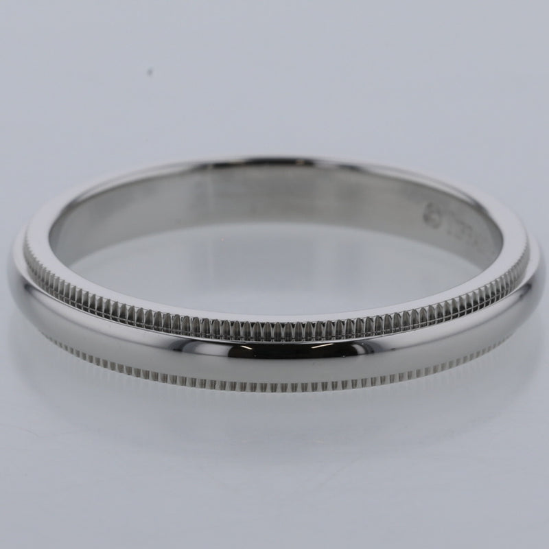 ティファニー リング 指輪 ミルグレイン 幅約3ｍｍ プラチナPT950 15号 メンズ TIFFANY&Co. 【中古】 K20325721 【PD3】