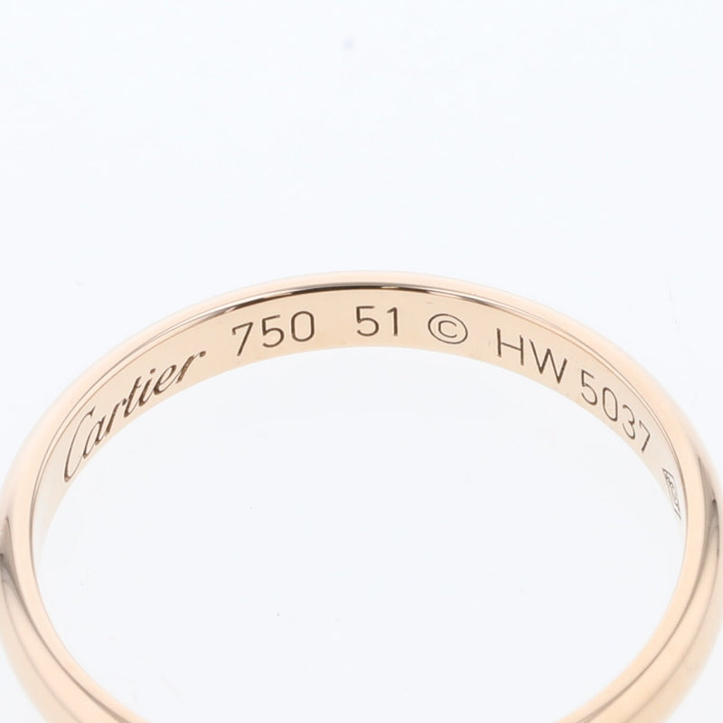 カルティエ リング・指輪 1895 ウェディング 幅約2.5mm K18ピンクゴールド 11号 レディース CARTIER 【中古】 K20401800 【PD1】