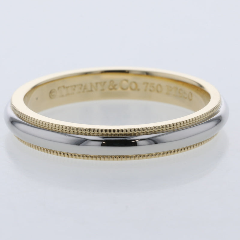 ティファニー リング 指輪 ミルグレイン 幅約3.5mm  シルバー925 K18イエローゴールド 18号 メンズ TIFFANY&Co. 【中古】 K20412949 【PD1】