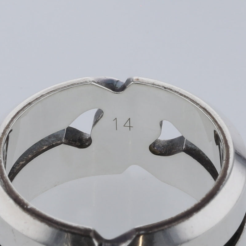 グッチ リング 指輪 ノット 幅約10mm シルバー925 14号 レディース GUCCI 【中古】 K20415121 【PD2】