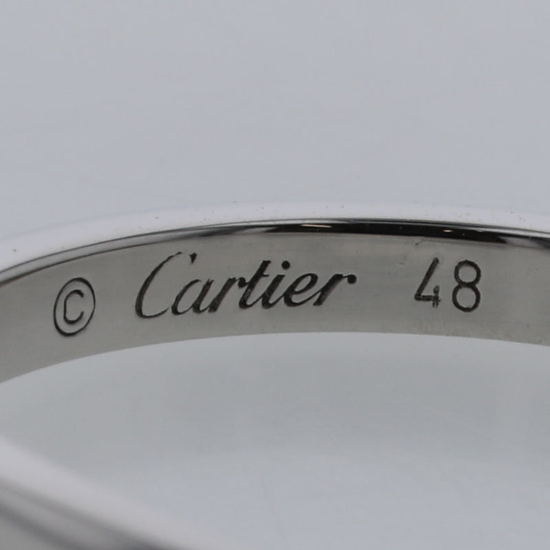 カルティエ リング 指輪 バレリーナカーブウェディング 幅約2mm 