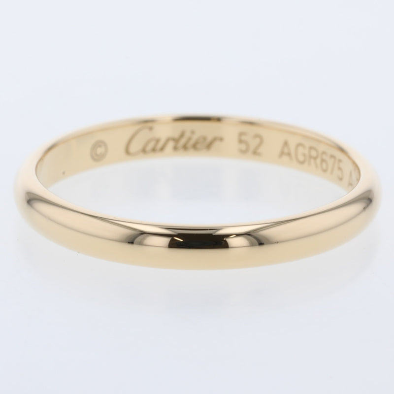 カルティエ リング 指輪 1895 ウェディング 幅約2.5mm B4002300 K18イエローゴールド 12号 レディース CARTIER 【中古】 K20517724