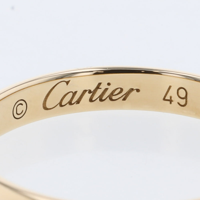 カルティエ リング 指輪 1895 ウェディング 幅約2.5mm K18イエローゴールド 9号 レディース CARTIER 【中古】 K20715880