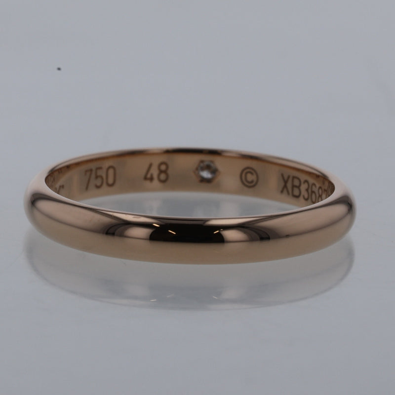 カルティエ リング 指輪 1895 ウェディング 1P 幅2.6mm K18ピンク 
