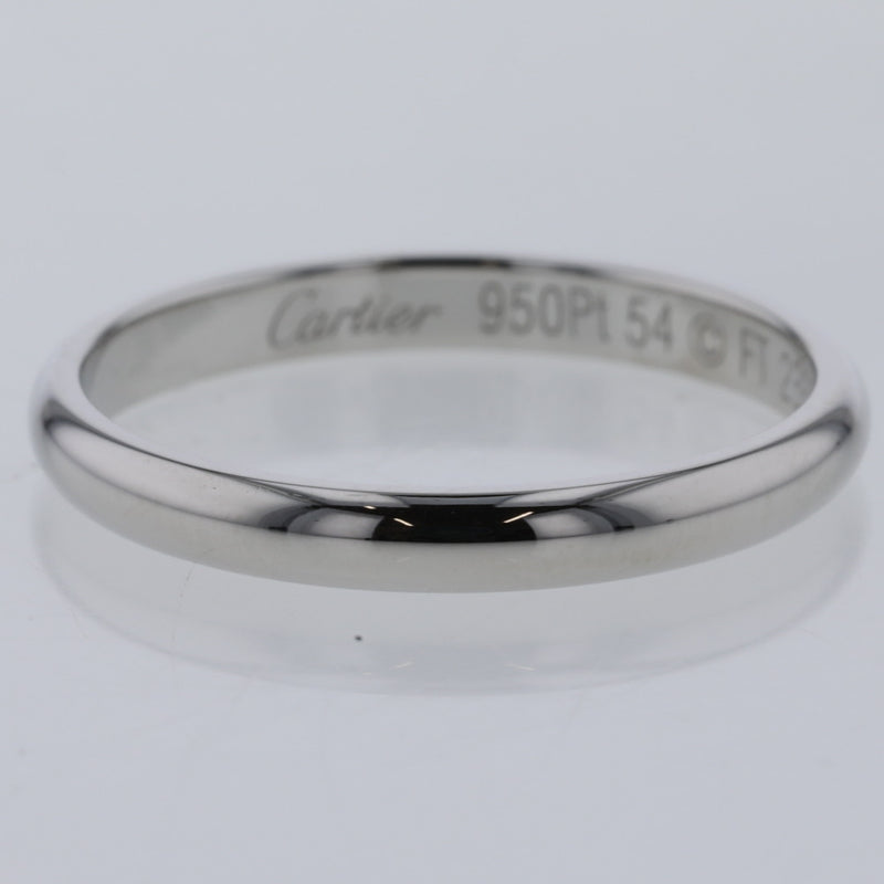 カルティエ リング 指輪 1895 ウェディング 幅約2.5mm B4012500 プラチナPT950 14号 メンズ CARTIER 【中古】 K20805349