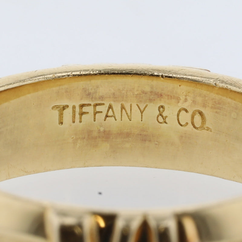 ティファニー リング・指輪 アトラス ニューメリック 幅約4.5mm K18イエローゴールド 7号 レディース TIFFANY&Co. 【中古】 K20930119 【PD3】