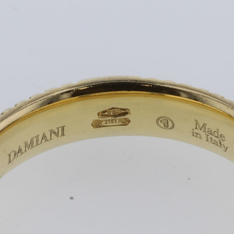ダミアーニ リング・指輪 メトロポリタンドリーム 9P 幅約4.5mm K18イエローゴールド 15号 メンズ Damiani 【中古】 K21001215 【PD2】