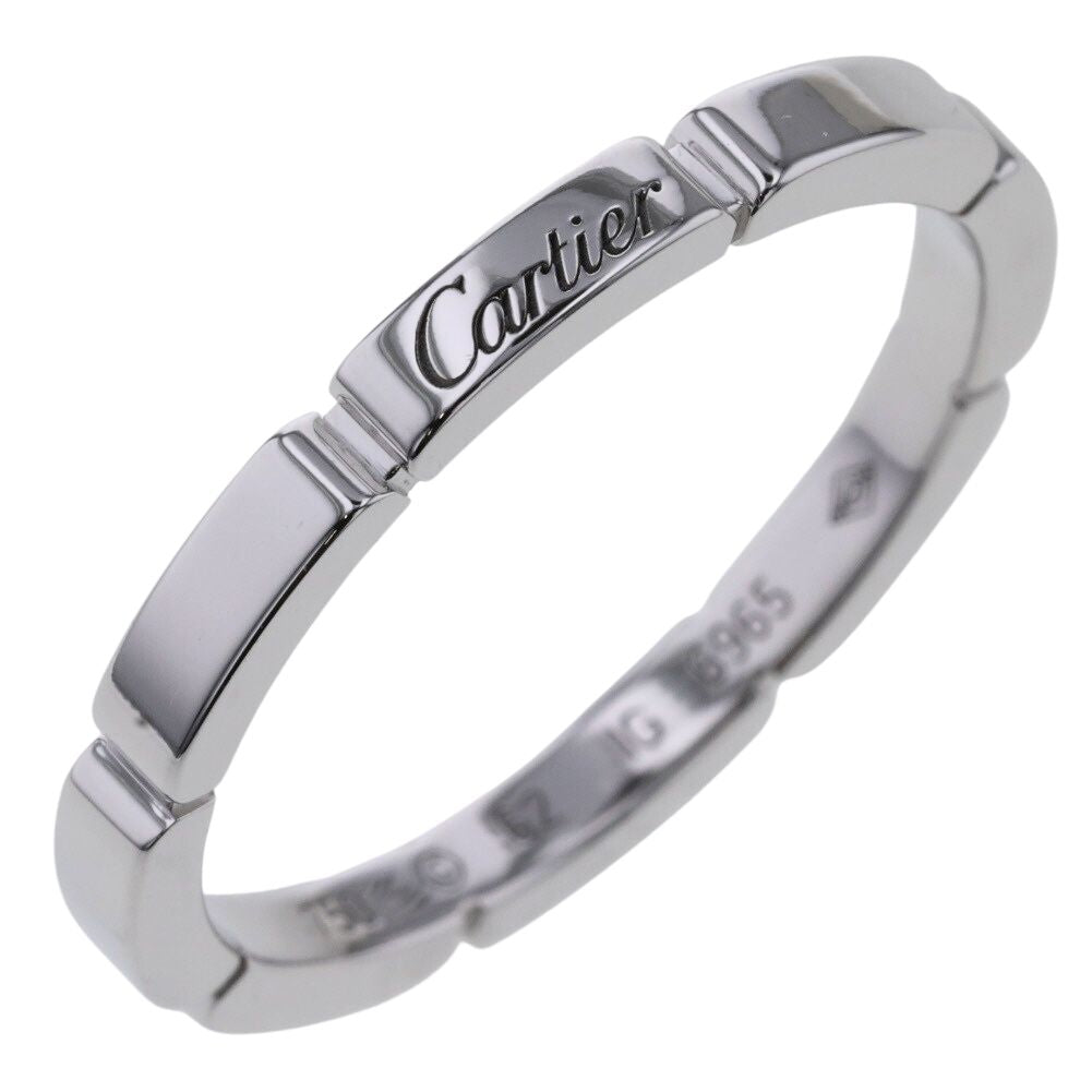 CARTIER カルティエ K18WG ホワイトゴールド マイヨン パンテール ウェディング リング・指輪 B4080452 ダイヤモンド 12号 52 4.1g レディース